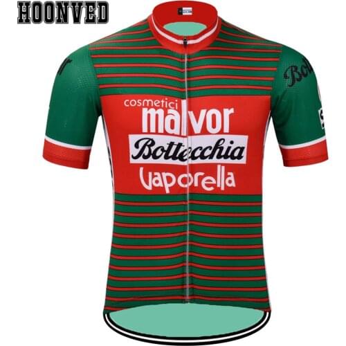 Pro Team racing Man Retro malvor Bottecchia Cycling Jersey Short Sleeves Mtb Riding Sweater Clothing jersey ciclismo hombre