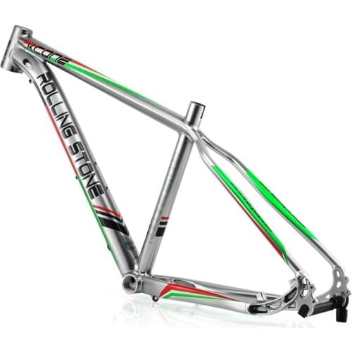 New Rolling Stone XC ONE 27.5" MTB Frame 16 17 inches Silver Green disc brake