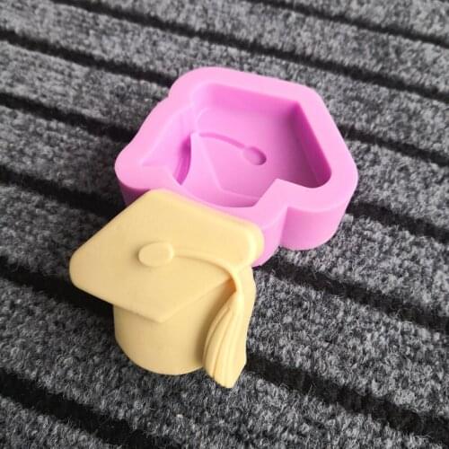 Doctor Hat Silicone Mold Graduation Cake Decoration Tool DIY Chocolate Jelly Mold Resin Molds Cake Decoration Accessories