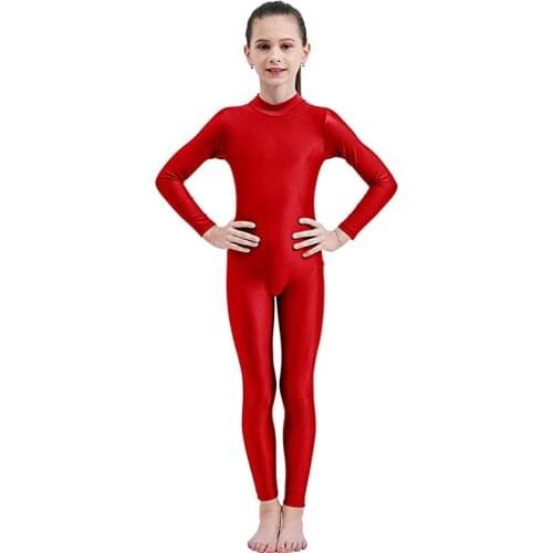 SPEERISE 3-12 Years Toddler & Teens Girls Ballet Unitard Gymnastics Unitards Dancewear Boys Full Length Long sleeved Jumpsuits