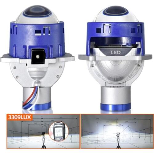 1 Pair LED Light Car Headlights Bulbs Independent with Lens High Power Auto Laser Headlamps Car Accessories