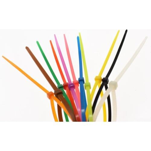 10Pcs/pack High Quality 3*150 width 2.5mm White BLack Green Blue Red Color Self-locking Plastic Nylon Cable Ties,Wire Zip Tie