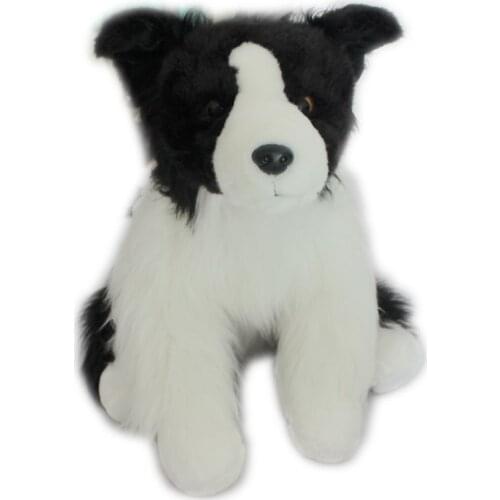 30cm quality cute soft animal Border Collie plush toy mini pet animal dog Shepherd dog for kids gift decoration props