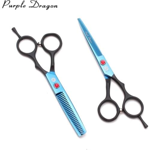 5.5In. 16cm Elastic Handle Hairdressing Scissors Straight Shears Thinning Scissors Professional Hair Scissors Dropshipping Z1029