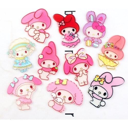 5Pcs Magic Rabbit Acrylic Accessories Flat Back Resin For Hair Bow Centers DIY Scrapbooking Decoration,5Yc18852