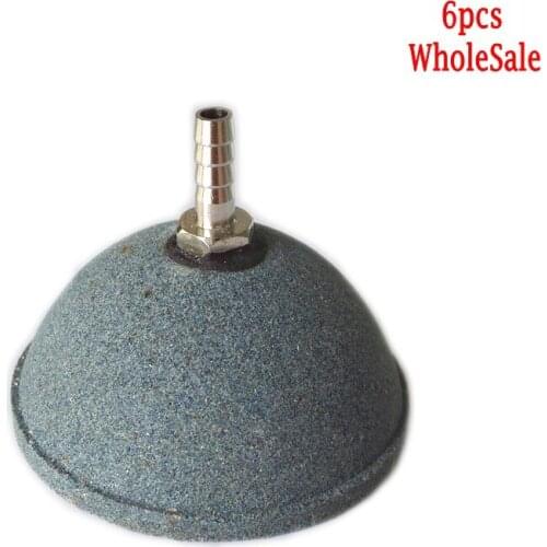 6Pcs/lot Semicircle Mineral Bubbles Air Stone for Aquarium Fish Tank Oxygen Accessories 6cm Dia