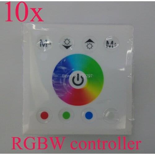 FREE DHL/FEDEX 10pcs/lot White/Black RGBW touch controller DC12V/24V LED Touch Controller for RGBW led strip T-22