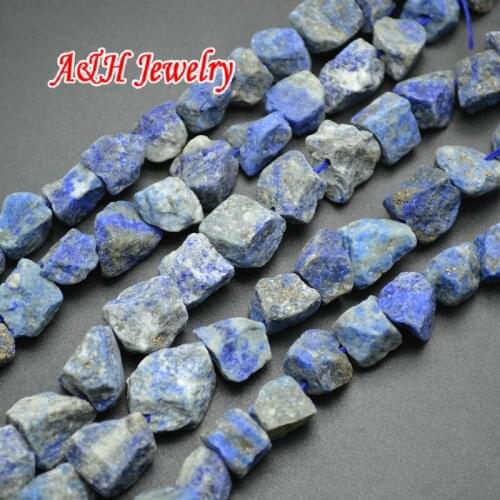 5pcs High Quality Natural Afghan Lapis Lazuis Rough Nugget Shape DIY Strand Loose Beads