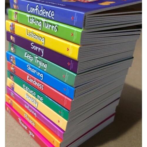 5-12 year Childrens English story book A Case of Good Manners english picture book help child be reader early education12pc/set