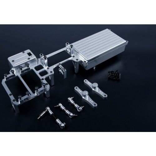 CNC alloy dual servo tray /equipment box 87079 for 1/5 rc car parts losi 5ive t ,rovan lt