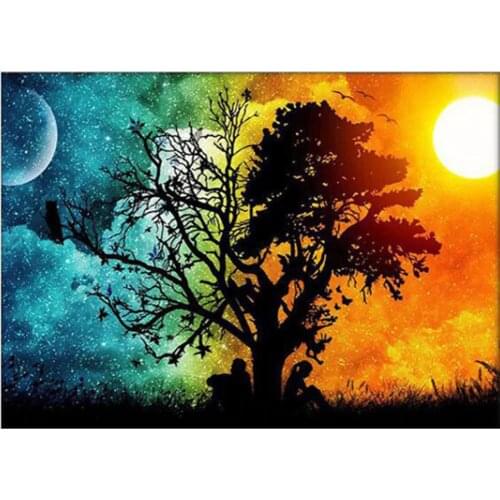 5D Diy Diamond Painting Four season Tree Cross stitch Kit Full Drill Square Embroidery Mosaic Art Picture of Rhinestones Decor