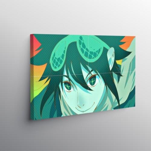 Mori jin god of high school Framed Wooden Frame canvas painting decor wall art pictures bedroom home decoration prints poster