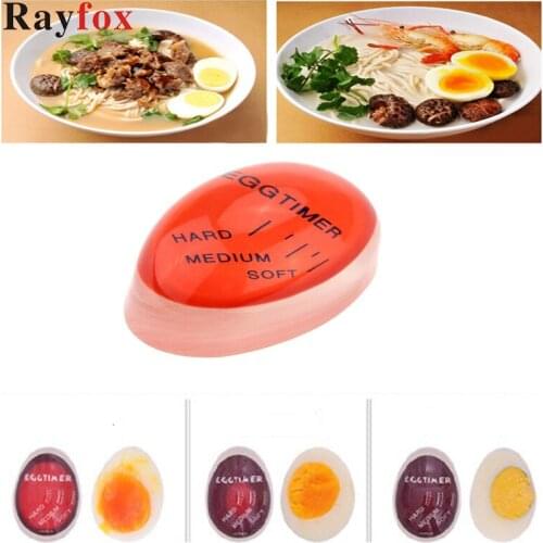 Kitchen Accessories Egg Changing Timer Yummy Soft Hard Boiled Eggs Cooking Kitchen Eco-Friendly Resin Egg Timer Red Timer Tools