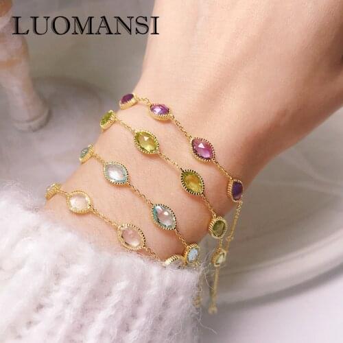 Браслеты из камней Luomansi China At AliExpress