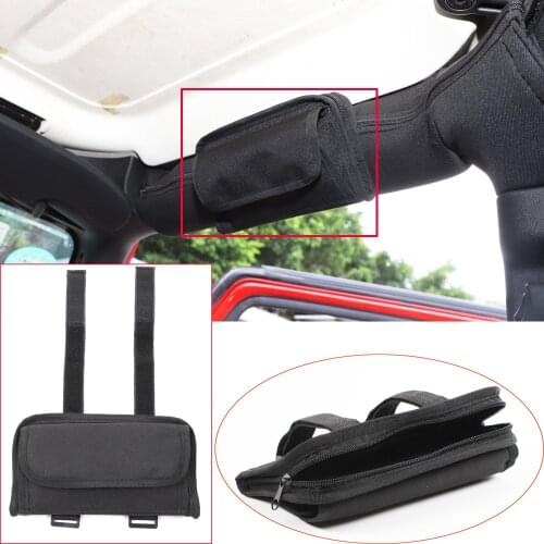 Oxford Cloth Black Multi-Function Glasses Storage Bag Kit Forfor Jeep Wrangler TJ JK JL JT 1997