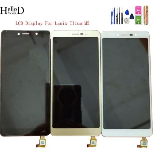 5.45 inch Mobile LCD Display For Lanix Ilium M5 LCD Display Touch Screen Digitizer Assembly Lens Sensor Tools