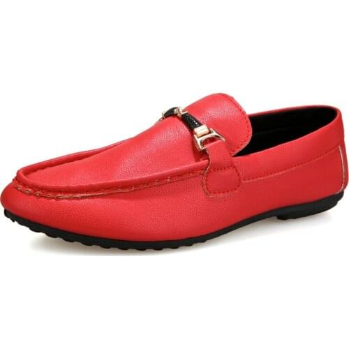 Men White Loafer Shoes Slip on Black Driving Doug Shoes Men Loafer Shoes