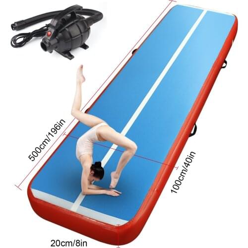 Free Shipping Free Pump DWF Inflatable Gymnastics Gym Mat 3m,4m,5m Inflatable Air Track For Kids And Adults