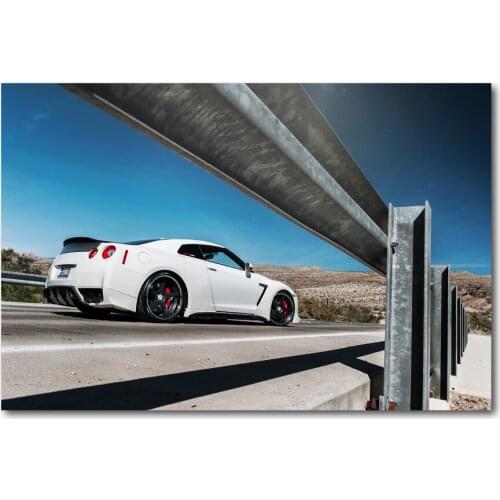 Nissan GTR R35 ADV 1 EVS Super Car Blue Sky Picture Wall Art Posters Canvas Prints Art Paintings For Living Room Decor