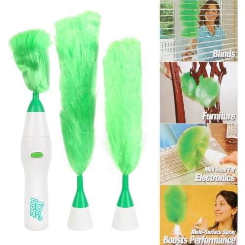 Window Bookshelf For Home Furniture Car Multifunctional Electric Feather Duster Soft Microfiber Dust Cleaner Brush