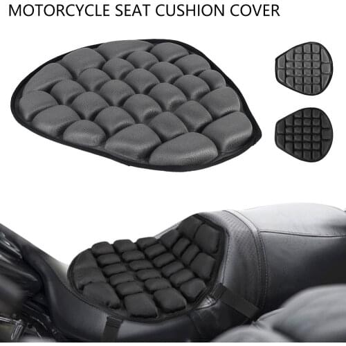 Motorcycle Seat Cushion 3D Moto Air Seat Cushion Cooling Pad Cycling Cruiser Touring Saddle Mat Pressure Relief Ride Seat Cover