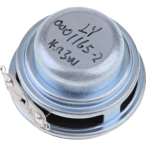 Professional 36mm 4Ohm 3W Full Range Audio Speaker Hi-Fi Stereo Sound 16Coil Black