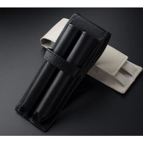 1PCS luxury office supplies Black pen bag calligraphy pen gift box personalized Leather Case New pencil case