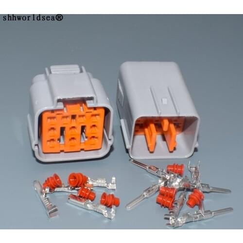 Shhworldsea 10 Pin 2.0mm male female Waterproof Headlight front light Connector plug for suzuki scross 6195-0167 6195-0164