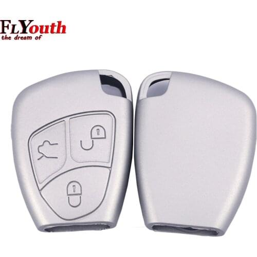 Silicone Car Key Cover Case Shell For Mercedes For Benz W203 W211 CLK C180 E200 AMG C E S Class Keyring Holder Accessories