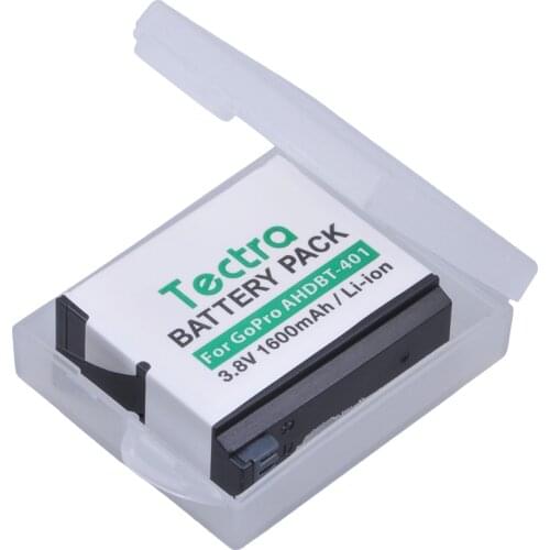 Tectra 3.8V/1600mAh AHDBT-401 AHDBT401 Li-ion battery for GoPro HERO4 GoPro4 Action Cameras GoPro AHDBT-401 AHBBP-401
