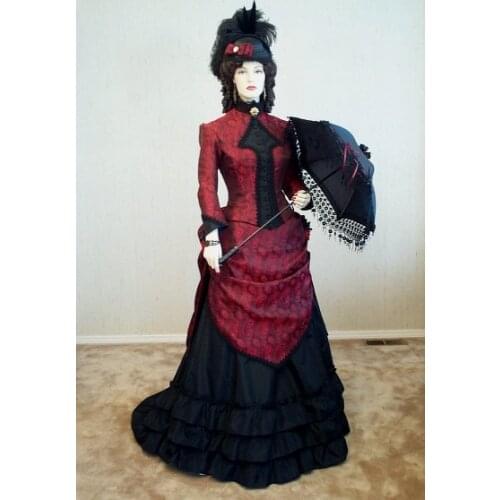 Cosplayidy Victorian Woman Ball Gown Dress Adult Medieval Fancy Party Dress Suit L320