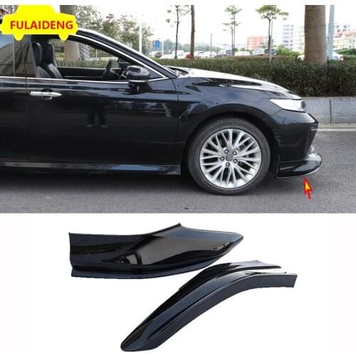 2pcs For Toyota Camry XLE V6,XLE,LE,L 2018-2020 ABS Front Bumper Front Lip Corner Decoration Cover Trim Car Styling