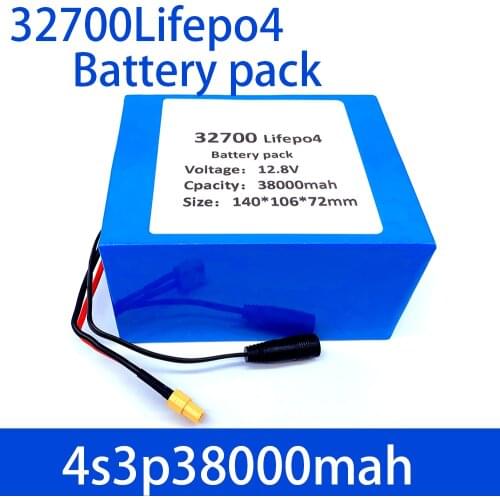 32700 Lifepo4 Battery Pack 4S3P 12.8V 30Ah 4S 40A 100A Balanced BMS for Electric Boat and Uninterrupted Power Supply 12V