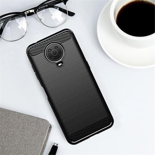 For Nokia G10 Case Rubber Silicon Shockproof Carbon Fiber Cover For Nokia G10 NokiaG10 G20 X10 X20 Phone Case For Nokia G10 Case
