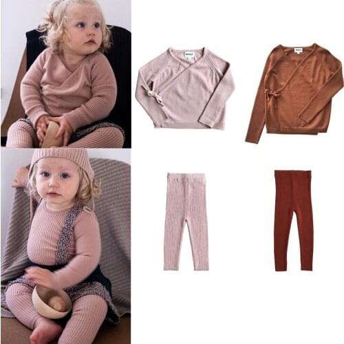 Kids Knitted T Shirts 2021 Autumn Winter Mabli Brand Toddler Girls Boys Basic Sweaters Fashion Baby Long Sleeve Top Ouwear Cloth