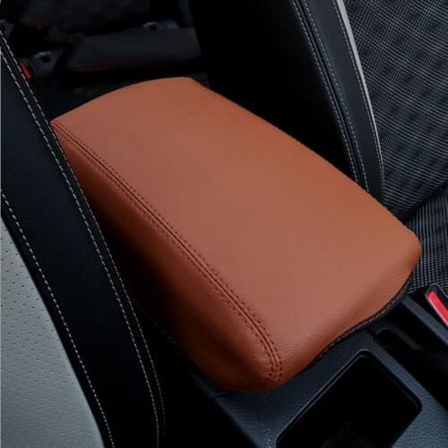 For Nissan Qashqai J11 2016 2017 Car Central armrest box 3D design Artificial Leather cover accessories
