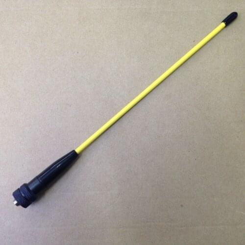 KINNOTA Flexible whip UV144/430mhz Dual band SMA Female antenna Yellow Color for kenwood baofeng puxing etc walkei talkie