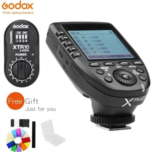 GODOX XPro-C E-TTL 2.4G Wireless High Speed Sync 1/8000s X system High-speed Flash Trigger + XTR-16 For Canon EOS Cameras