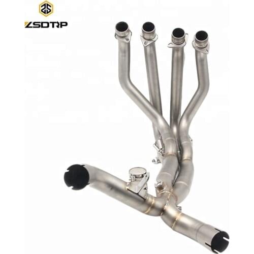 Racing Motorcycle Exhaust Middle Pipe Full System Modified Front Pipe Tube For Z1000 2010-2016 Slip-on