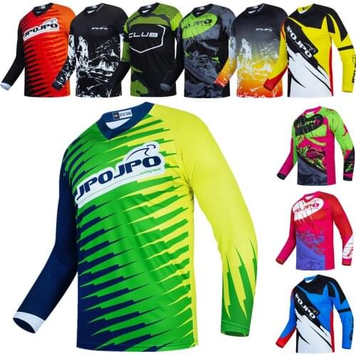 Mountain Bike Motocross Green Cycling Jersey 2021 Bicycle Long Sleeve Shirt Downhill Clothing Custom Road MTB Bike Jacket