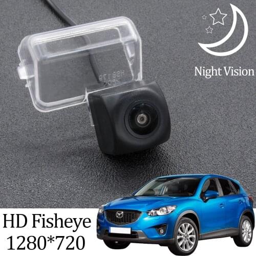 Owtosin HD 1280*720 Fisheye Rear View Camera For Mazda CX-5 CX5 KE 2012 2013 2014 2015 2016 Car Backup Reverse Parking Monitor