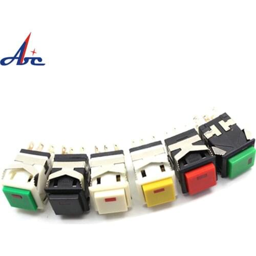 KD2-21 ON ON white Square red lighted KD2-22 Momentary Geeen Led pushbutton switch