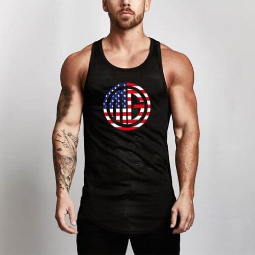 Muscleguys Mens Bodybuilding Tank top Gyms Fitness Sleeveless Shirt 2020 New Male Mesh Clothing Fashion Singlet Vest Undershirt