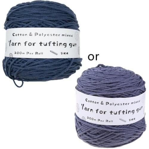 Nature Wool Yarns Multi-color Optional DIY Craft Yarns Worsted Weight Yarn for Rug Punch Pompom Art Weaving Crochet