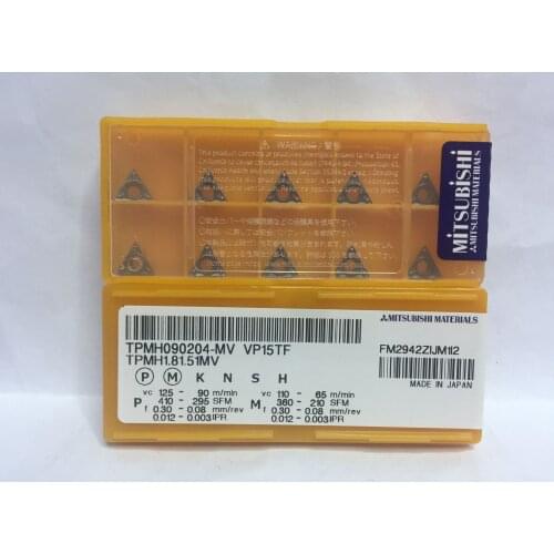 Original carbide insert TPMH110304-MV VP15TF/TPMH090204-MV VP15TF /TPMH110308-MV VP15TF cnc Lathe cutting tool