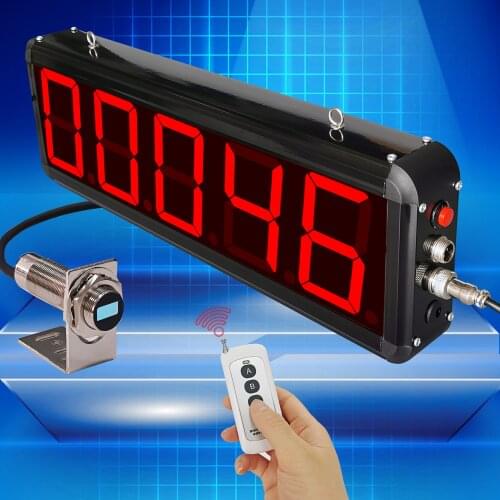 Counter Automatically Sensing Infrared Electronic Digital Display Screen Assembly Line Conveyor Conveyor Belt Loading