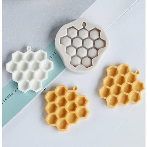 Honeycomb silicone mold, Sugarcraft, fondant chocolate mold DIY plaster, aromatherapy wax, accessories and jewelry