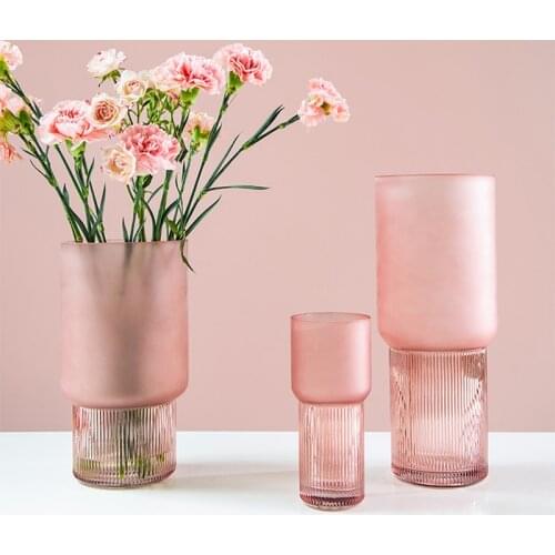Frosted Glass Vase Fresh And Simple цветы для декора Ins Nordic Living Room цветы Flower Dry Flower Arrangement Water Plant