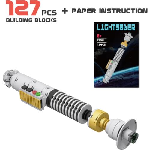 MOC Space war Figures General Robot Grievous Vader Lightsaberal Hilt Model Combat Weapon Building Blocks Kids Toys Birthday Gift