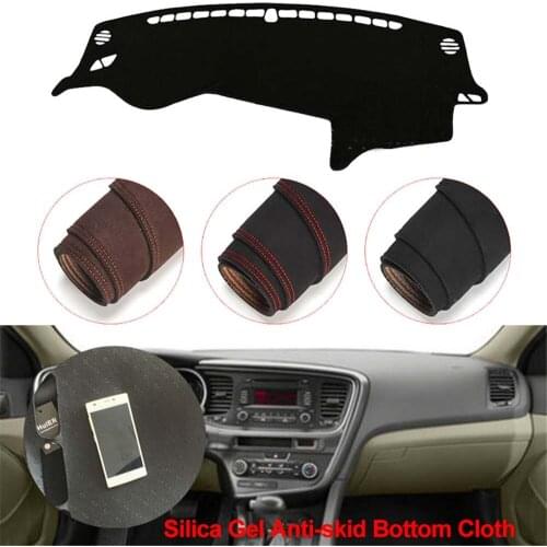Console Dashboard Suede Mat Protector Sunshield Cover Fit For Kia Optima K5 2011-2015